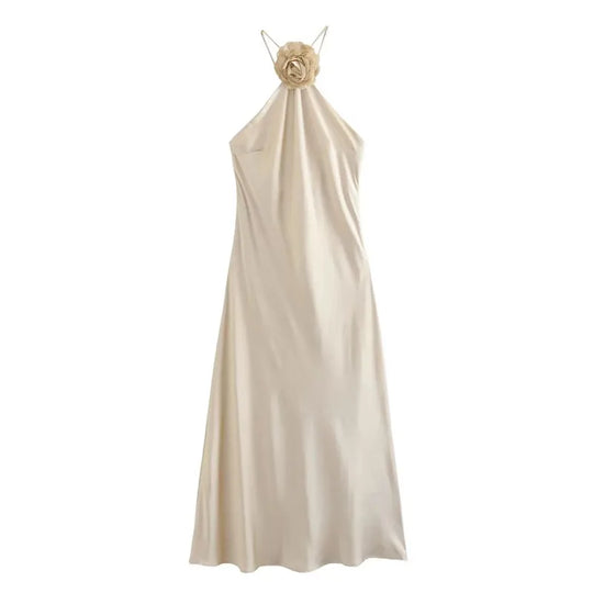 Sunís florar Maxi Dress Silk