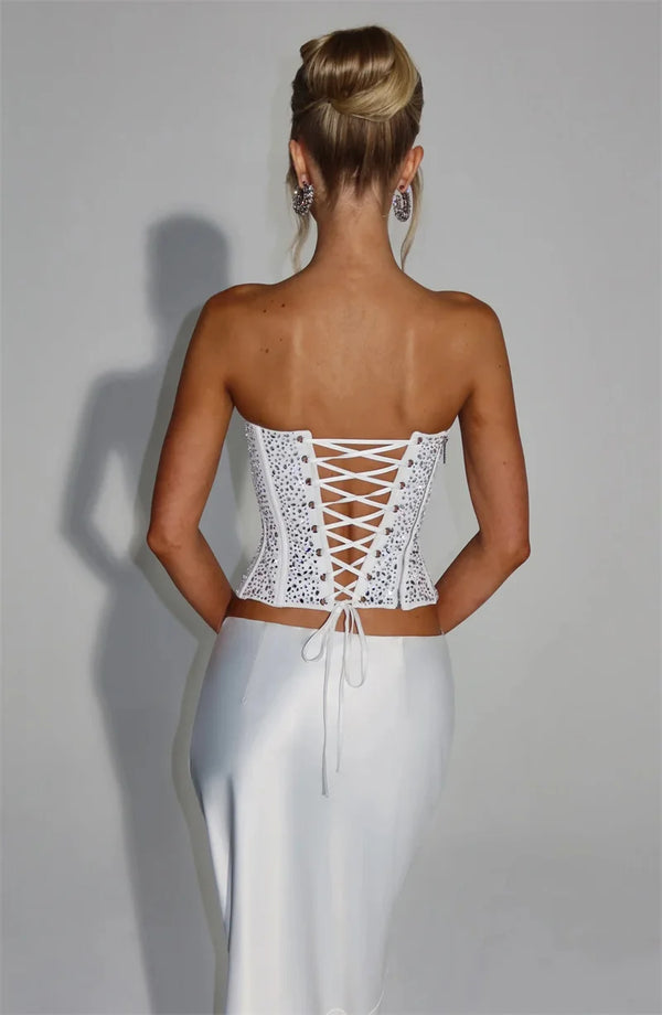 Monsion Sequins Sexy Dress Set