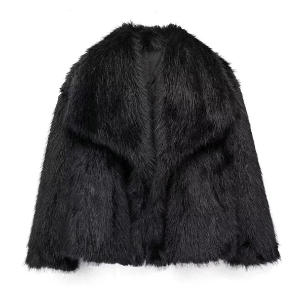 coats Autumn Fur Plush Fluffy