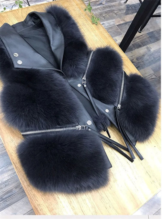 Autum Sleeveless Lady Waistcoat Coat