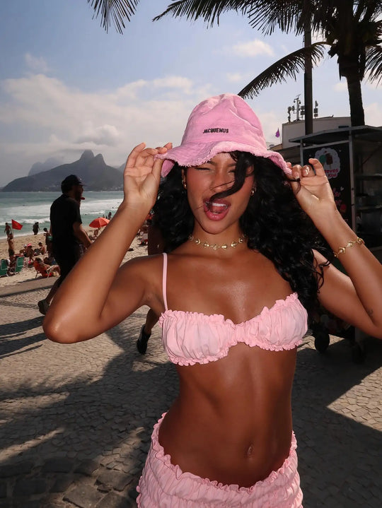 Cap Elegant Ruched Two Piece Bikini