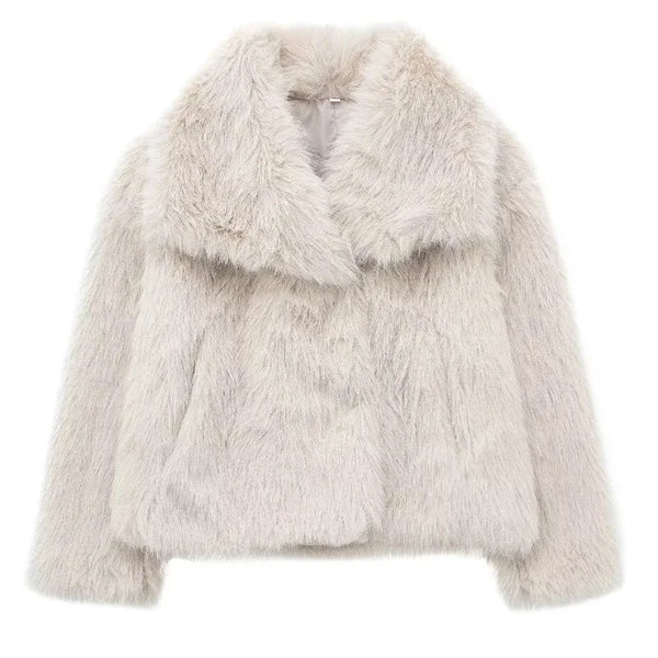 coats Autumn Fur Plush Fluffy
