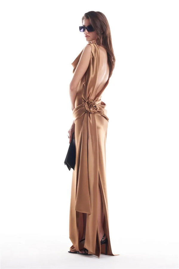 Modison With Open Back In Silk