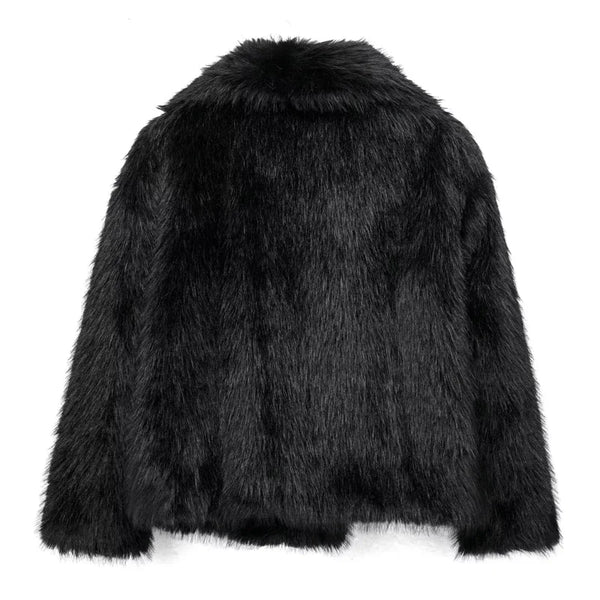 coats Autumn Fur Plush Fluffy